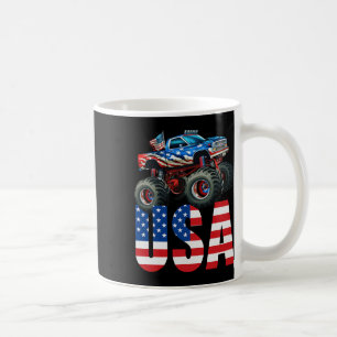 Mug Monster Truck American Flag 4 juillet Usa Racing F