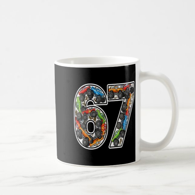 Mug Monster Trucks 67 Meme Funny Design For Boys Kids  (Droite)
