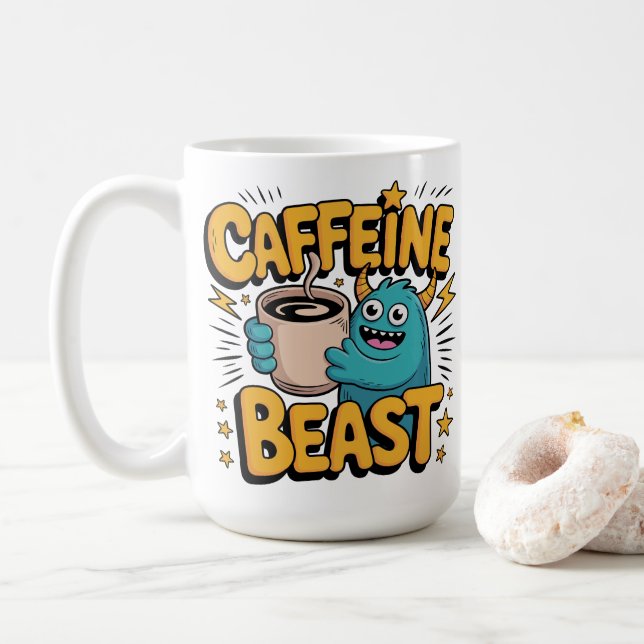 Mug Monstre de café (Avec donut)