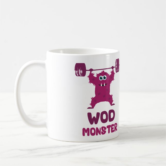 Mug Monstre de WOD (monstre mignon de bribe d'haltère) (Gauche)