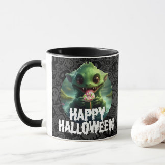 Mug Monstre des marais mangeant des bonbons Joyeux Hal
