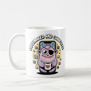 Mug Monstre du Café Réseaux Sociaux Drôle