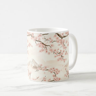 Mug Mont Fuji avec fleurs de cerisier – Japonais (3)