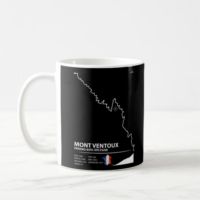 Mug Mont Ventoux Sault Route Provence France Vélo T (Gauche)