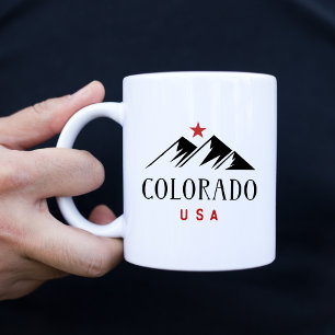 Mug Montagnes cool Colorado USA avec Star Light Color
