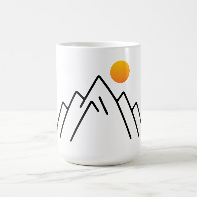 Mug Montagnes Minimalistes : Un Design Inspiré Par La  (Centre)