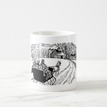 Montée en traîneau d'hiver