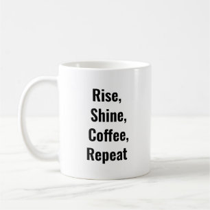 Mug Monter, Briller, Café, Répéter