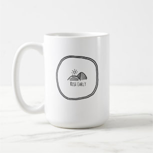 Mug Monter tôt : Vie agricole Simplicité Minimaliste N