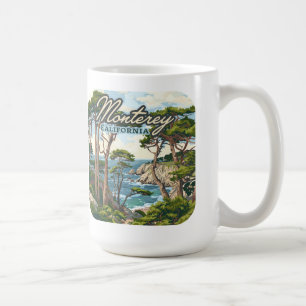 Mug Monterey California Cypress Trees Ocean Coast