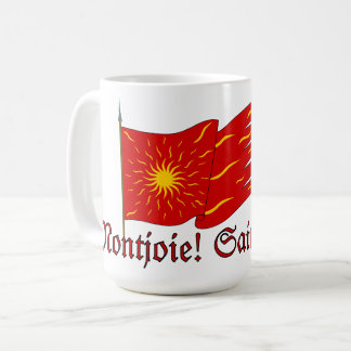 Mug Montjoie! Saint-Denis! Red Oriflamme with Sun
