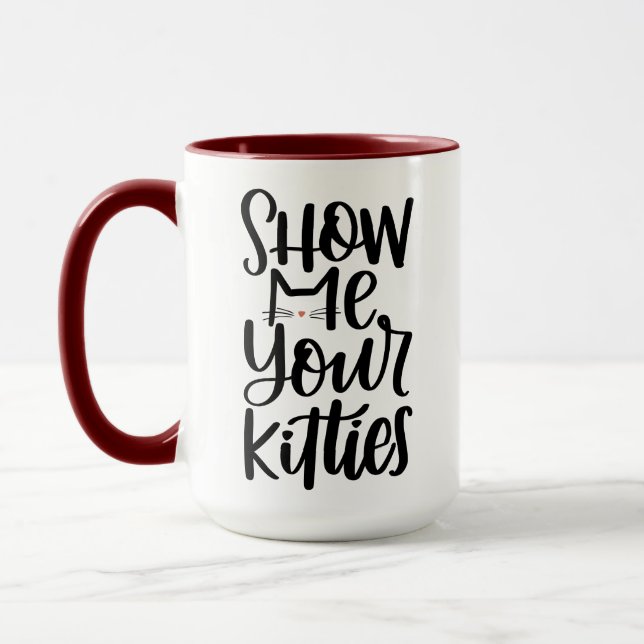 Mug Montrez-Moi Vos Cravates, Le Design Entrelacé À La (Gauche)