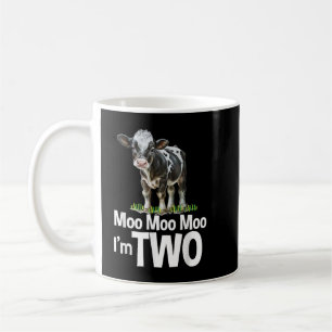 Mug Moo Moo Im Deux 2e Anniversaire Funny Cute Cow Son