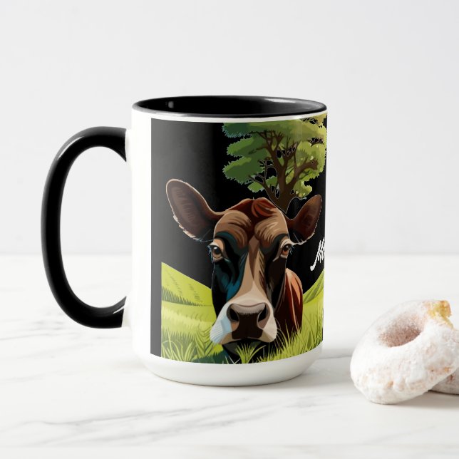 Mug Moo-ning pour un massage (Avec donut)
