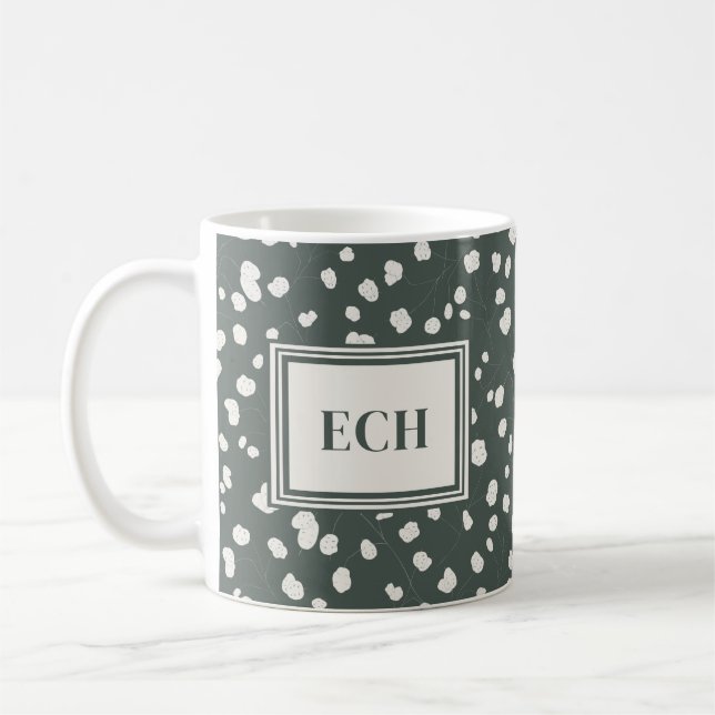 Mug Moody Silver Dollar Lunaria Pattern Personalized (Gauche)
