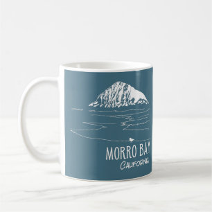 Mug Morro Bay California Morro Rock Art