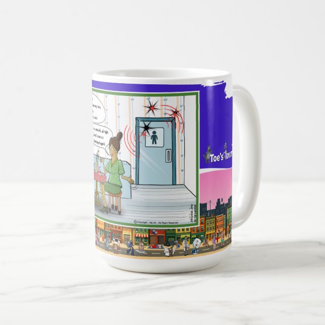 Mug Morse Code | Absurd Wordplay Humor Classic (Devant droit)