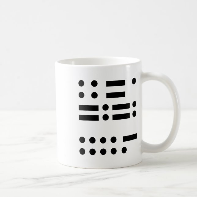 Mug Morse Code Anti Trump 45 Feministe Résiste À La Tr (Droite)