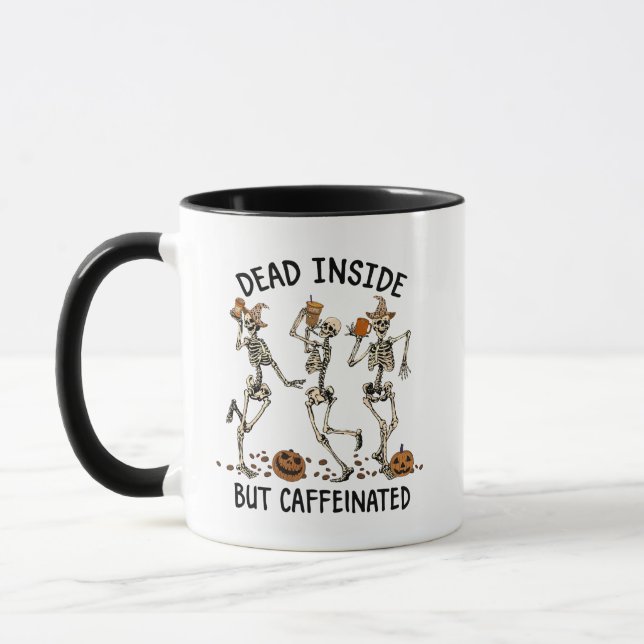 MUG MORT À L'INTÉRIEUR MAIS CAFFIENÉ HALLOWEEN (Gauche)