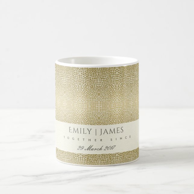 MUG MOSAÏQUE BLANC D'OR GLAMOREUX DOT ENREGISTRER LA D (Centre)