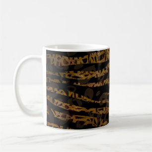 Mug Mosaïque Chic Élégant Safari Glam Jungle Imprimé F