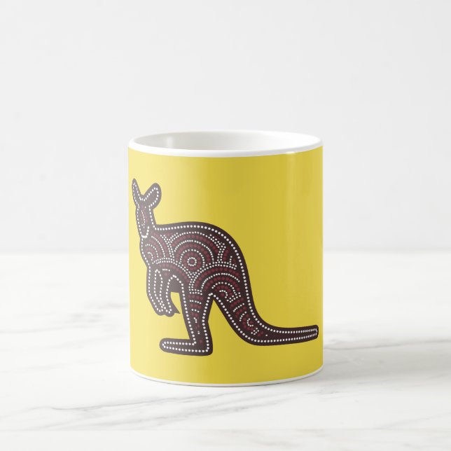 Mug Mosaïque de kangourou (Centre)