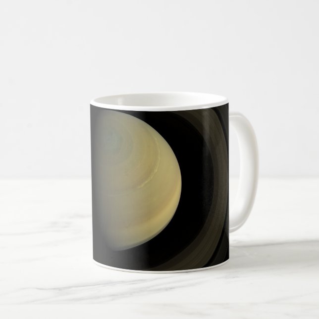 Mug Mosaïque De La Planète Saturne Et Ses Principaux A (Devant droit)