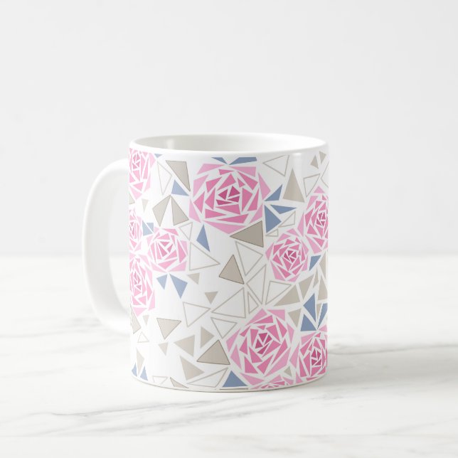 Mug Mosaïque, fleurs (Devant gauche)