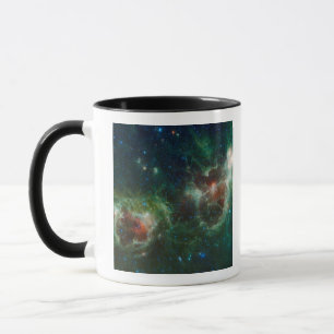 Mug Mosaïque infrarouge des nébuleuses de coeur et