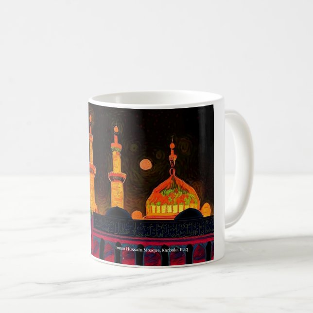 Mug Mosquée de l'imam Hussain, Karbala, Irak sur un ta (Devant droit)