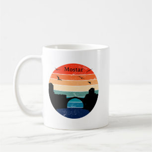 Mug Mostar pont Stari Most Bosnie-Herzégovine rétro