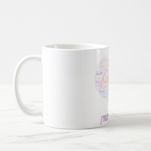 Mug Mot Cloud Votre Nom Musique (Gauche)