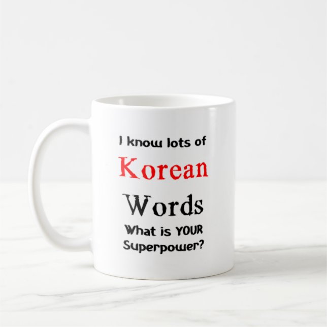 Mug mot coréen (Gauche)