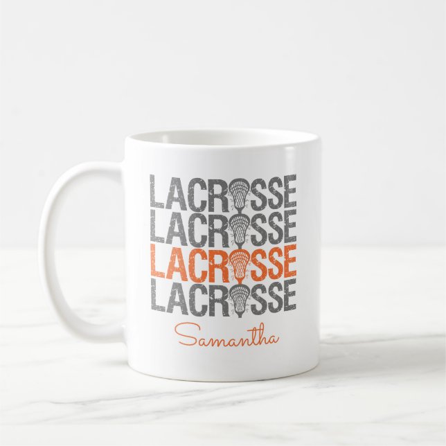 Mug Mot de crosse orange (Gauche)