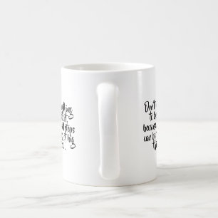 Mug Mot personnalisé esthétique monochrome