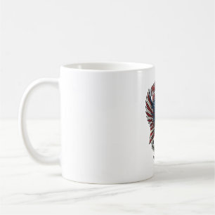 Mug Motard Patriotique Crâne Motard Route Liberté Patr