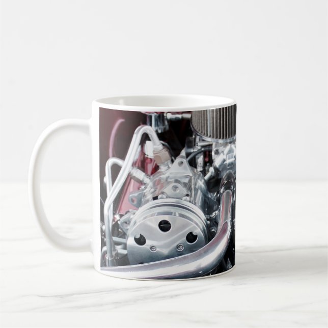 Mug Moteur de voiture classique (Gauche)
