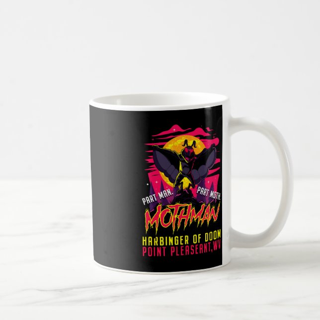 Mug Mothman Fun Cryptid Harbinger Part Homme Part Moth (Droite)