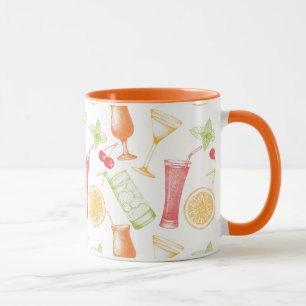 Mug Motif à cocktails croisés