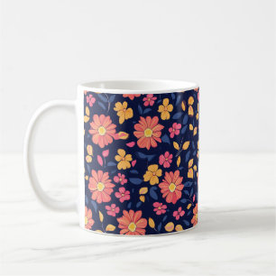 Mug Motif à fleurs rétro