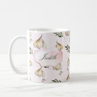 Mug Motif à l'ail, couleur rose pâle Nom