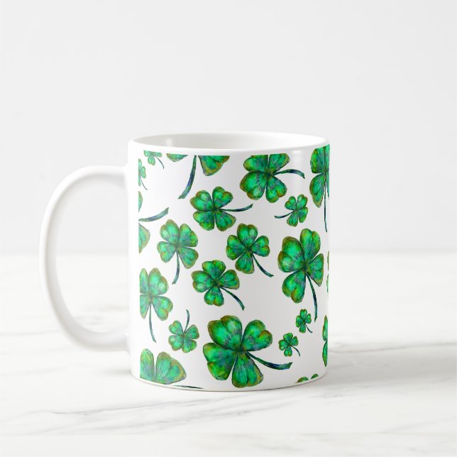 Mug motif à quatre feuilles (Gauche)