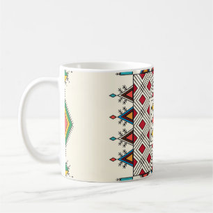 Mug Motif à répétition géométrique décoratif inspiré d