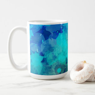 Mug Motif Abstrait d'encre bleu violet