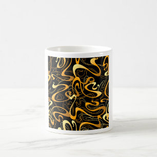 Mug Motif Abstrait doré