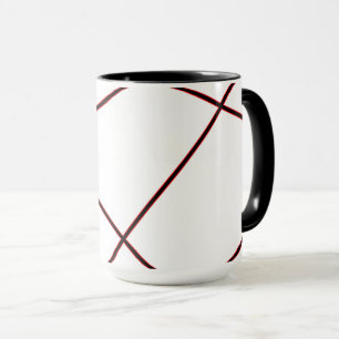 Mug motif Abstrait - rouge