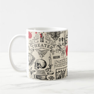 Mug motif Abstrait sans faille sur le thème du théâtre