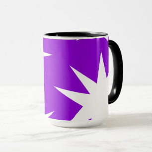 Mug motif Abstrait - violet