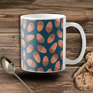 Mug Motif Acorn bleu