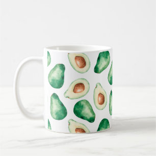 Mug Motif Aquarelle Avocado